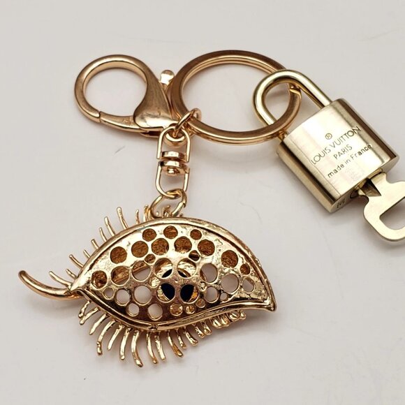 Authentic Louis Vuitton Lock & Key with unbranded Eye Bagcharm, Keycharm - Picture 5 of 8